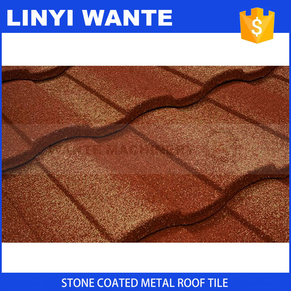 Roman Type Stone Coated Metal Roofing Tiles