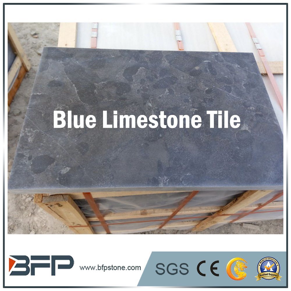 Hote Sale Polished Chinese Blue Limestone Tiles for Kitchen
