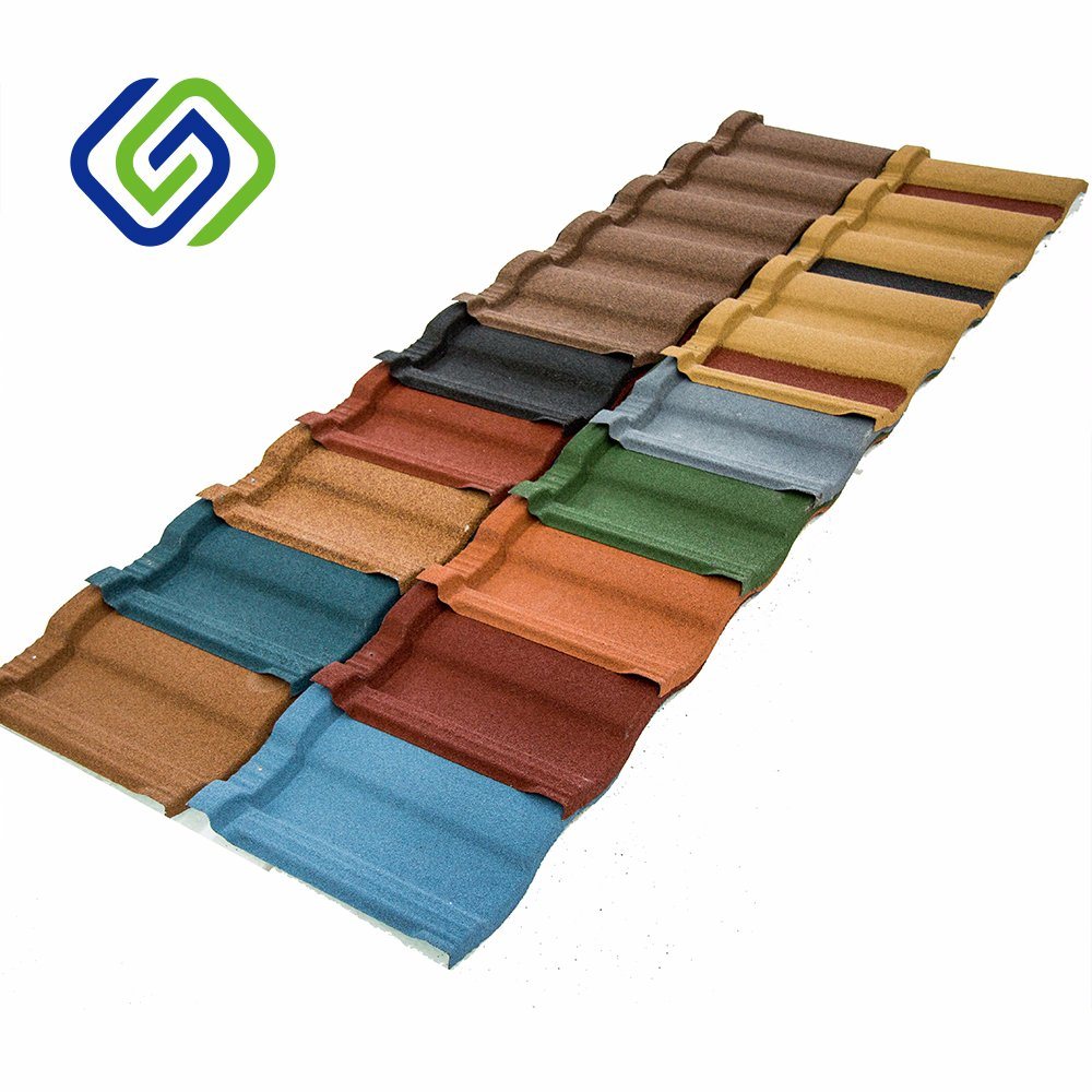 Stone Chips Coated Metal Roof Tile (Roman type)