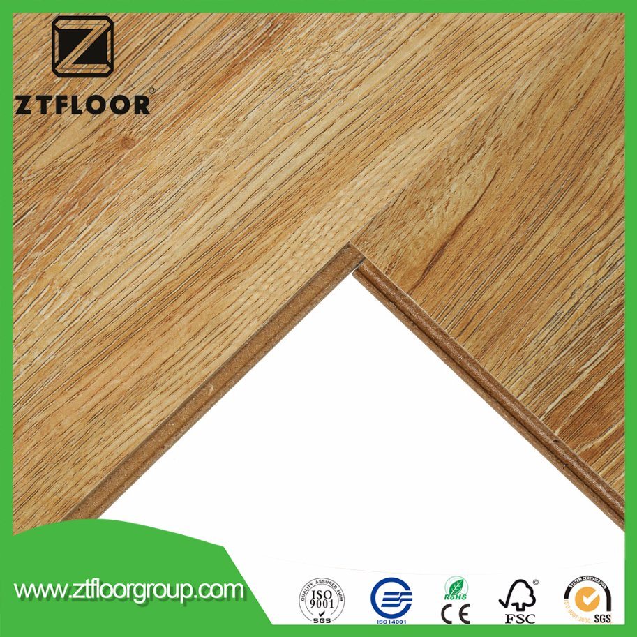 Embossment Waterproof Parquet Laminate Wood Flooring with AC4 Unilin Click
