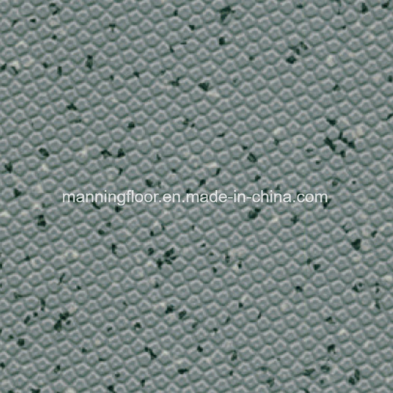 Grey 2.5mm Fall-Resistant Grainy PVC Flooring Vinyl Floor for Swimming Pool Decoration