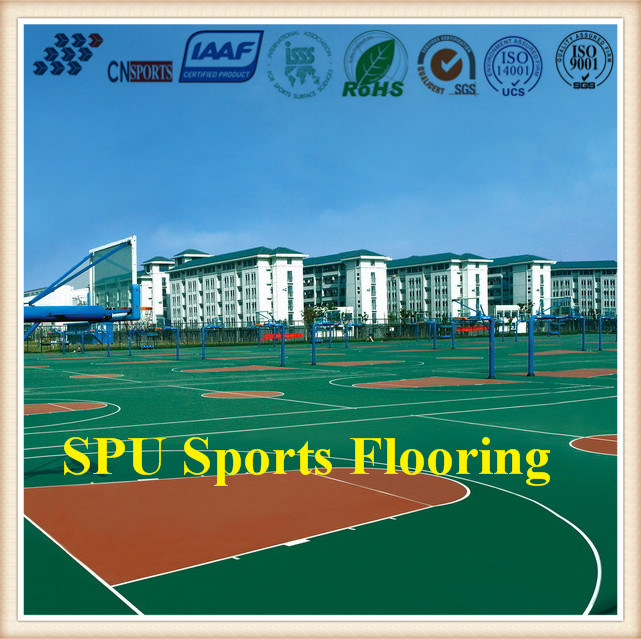 Cn-S01 Factory Supply Spu Sports Rubber Flooring with Iaaf Certificate