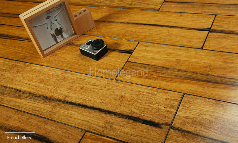 Carbonized Strand Woven Bamboo Flooring French Bleed Color