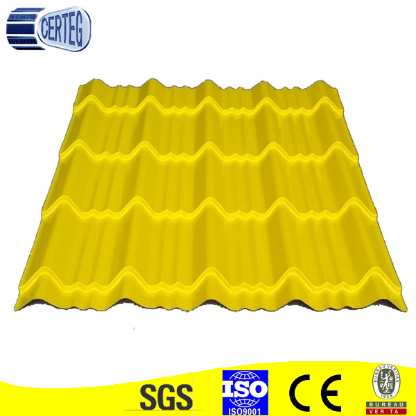 Yellow Classical Steel Roofing Tile