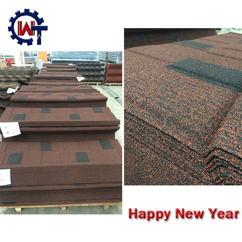 2016 Classic Durable Colorful Stone Coated Metal Roofing Tile