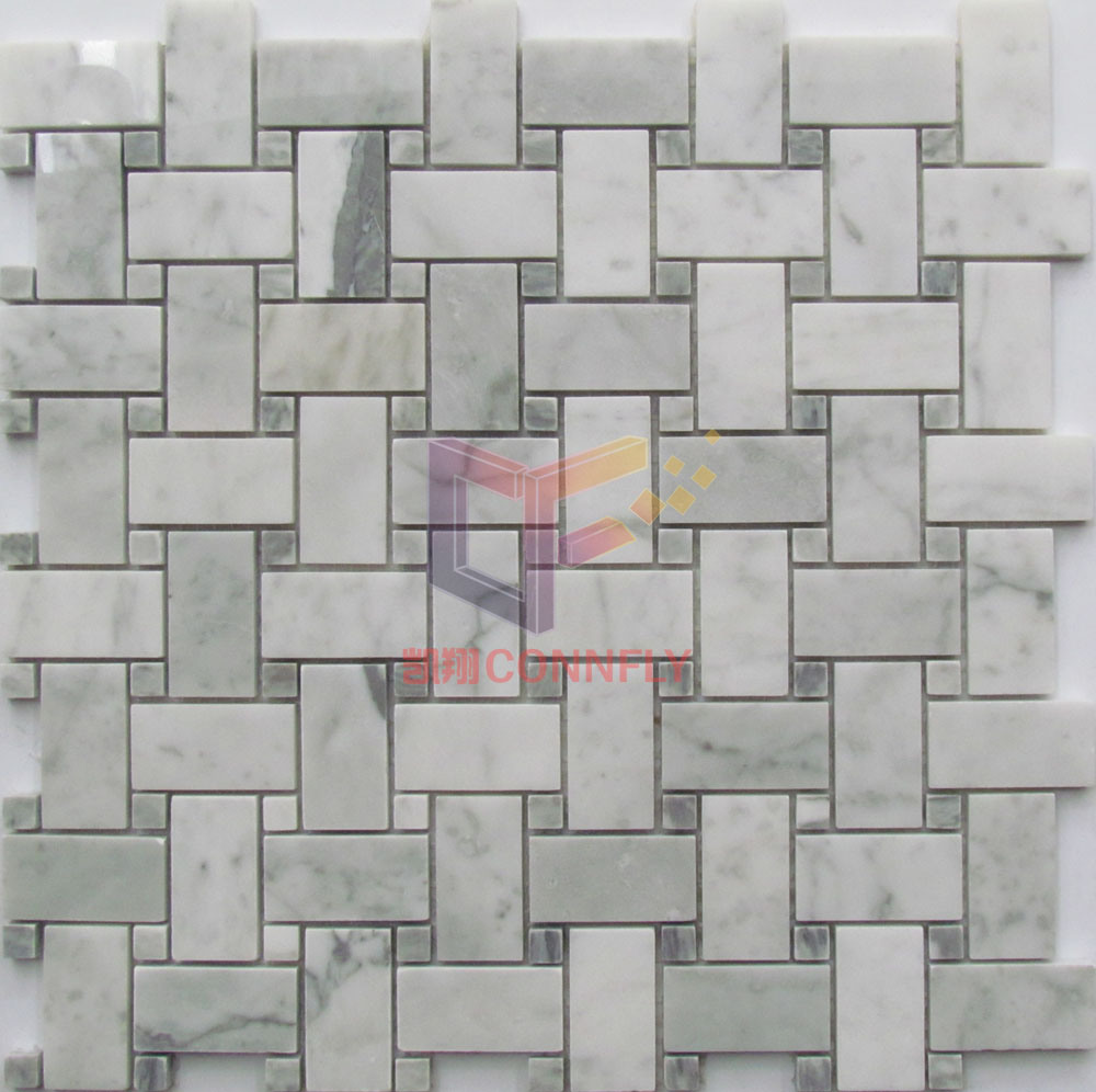 Knit Shape Marble Made Kitchen Splash Mosaic (CFS1156)