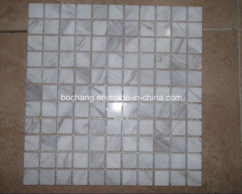 Volakas White Marble Mosaic for Bathroom Tile