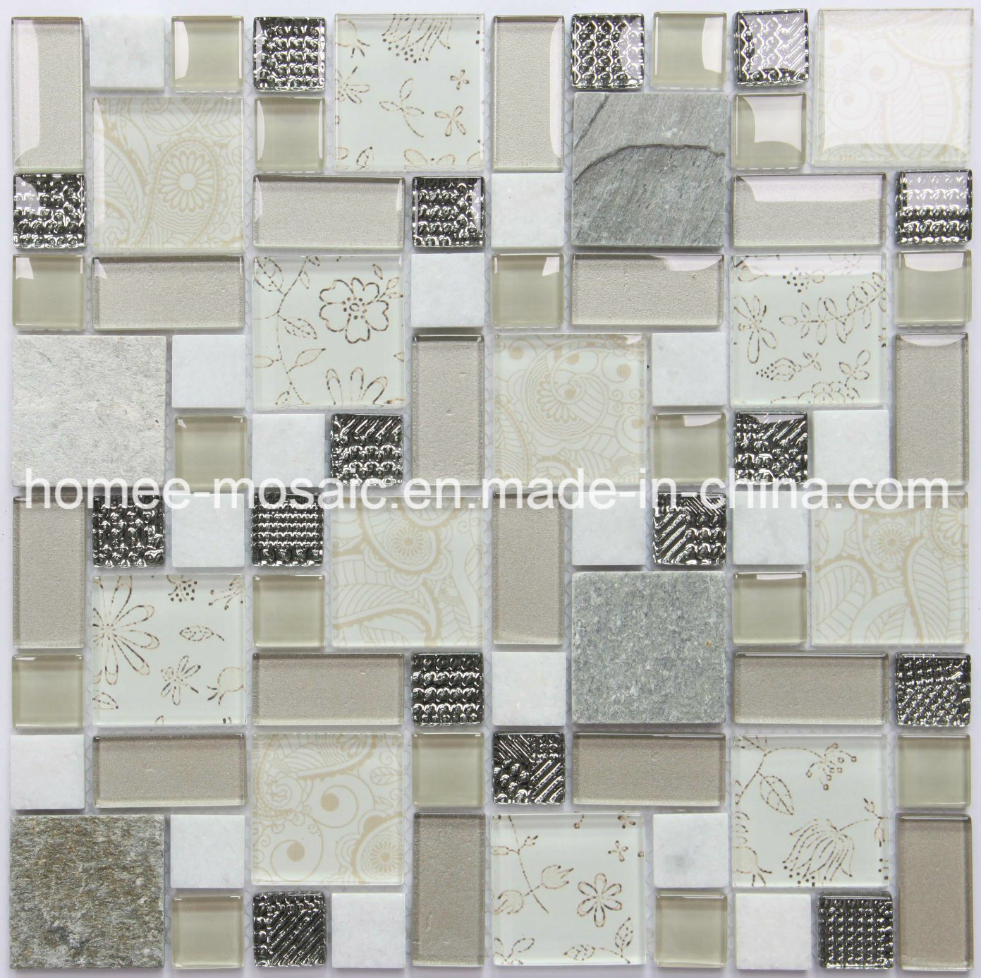 Wholesale Backsplash Factory Glass Stone Mosaic Tile
