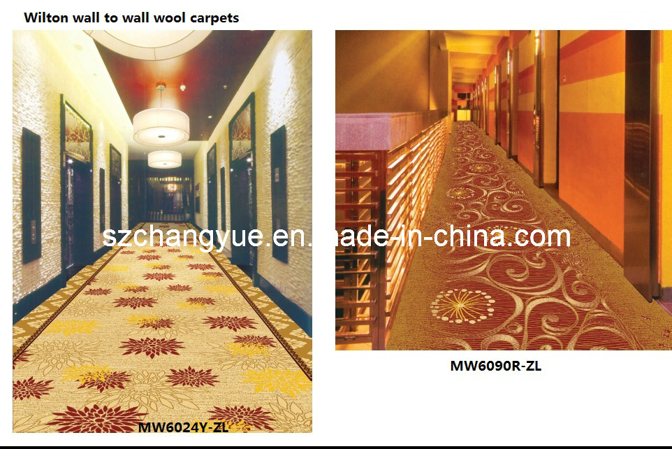 Machine Made Jacquard Wilton Wool Hotel Corridor Carpets
