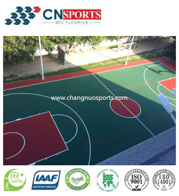 Silicon PU Rubber Flooring for Sports Flooring Coating