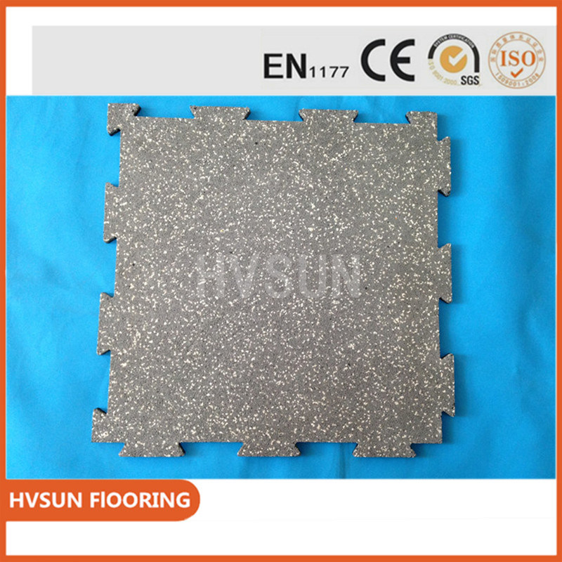 Hvsun Outdoor Safety Rubber Blocks/En1177 Certificated Safety Rubber Roof Flooring Deck Choise Rubber Floor