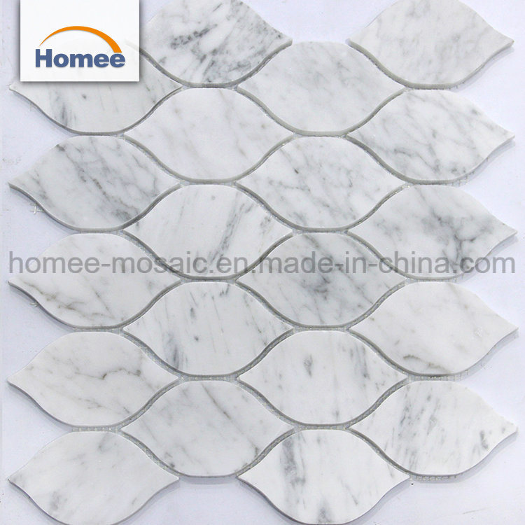 Wholesale Italian Design Natural Stone Waterjet Arabesque Mosaic Tile