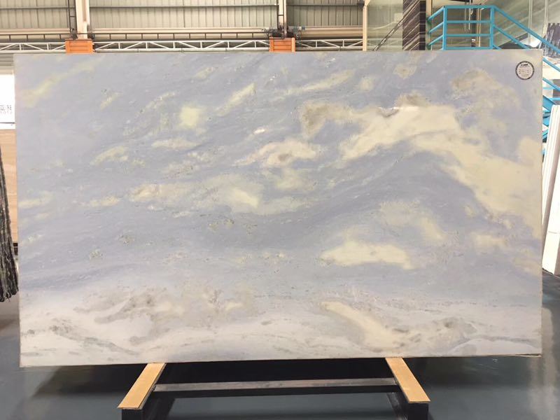 Blue Sky White Marble Polished Tiles&Slabs&Countertop
