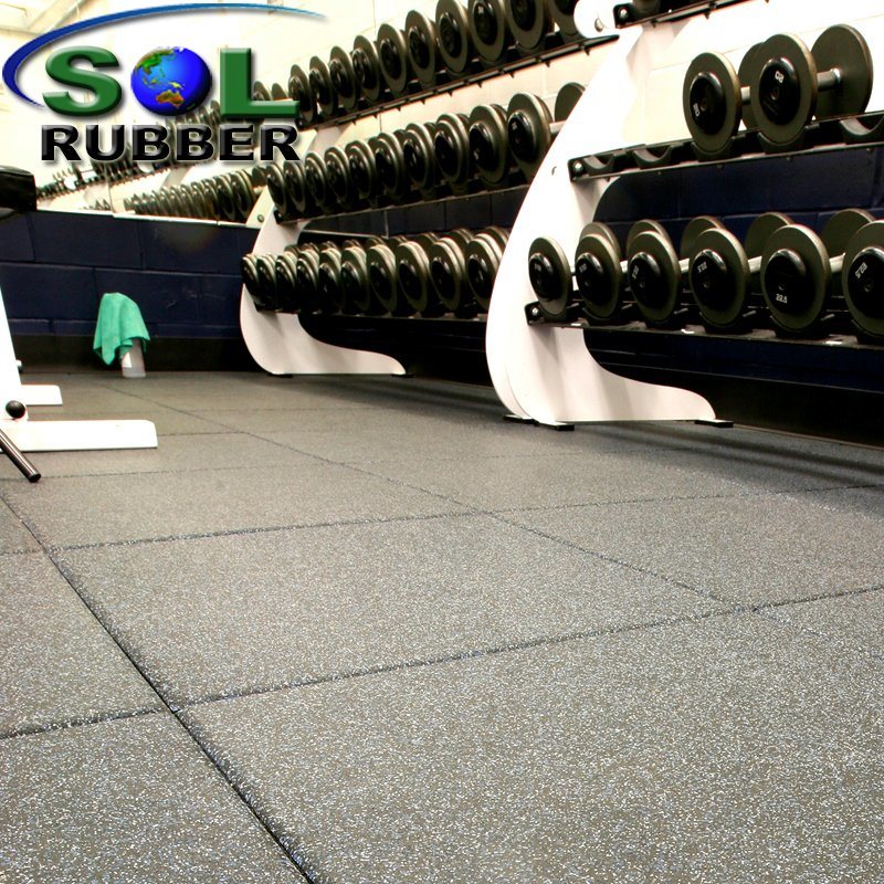 Reclaimed Rubber Waterproof Gym Flooring