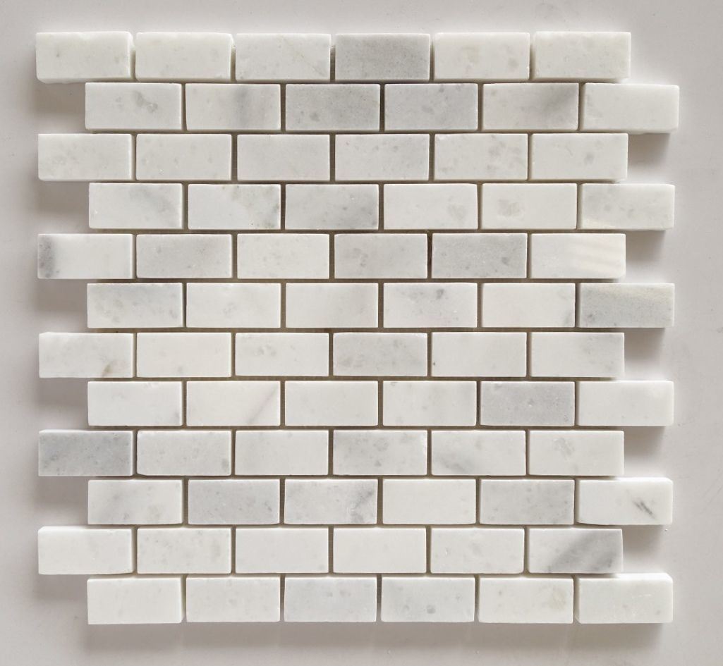 Natural Stone White Marble Mini Brick Mosaic