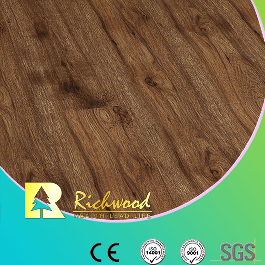 Commercial 8.3mm E0 AC3 Embossed Waxed Edge Laminated Flooring