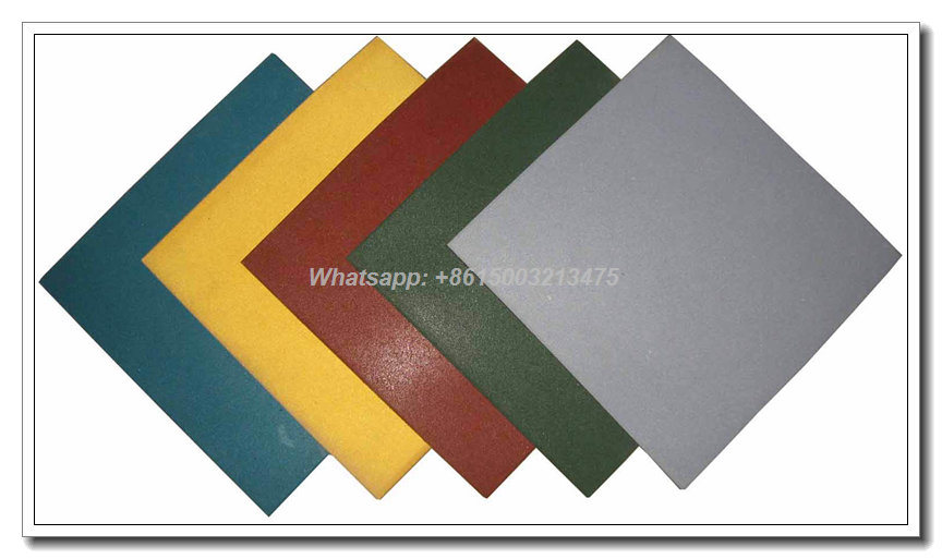 296*296*10mm Antislip Small Square Rubber Tile Safety Brick for Bathroom