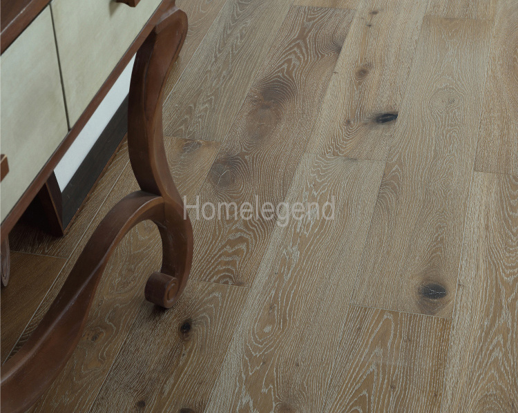 Natural with Antique White Tones Oak Multi Layer Engineered Wood Flooring/Hardwood Floor