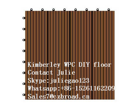 300*300*22mm Factory Hot Sale WPC DIY Decking Flooring
