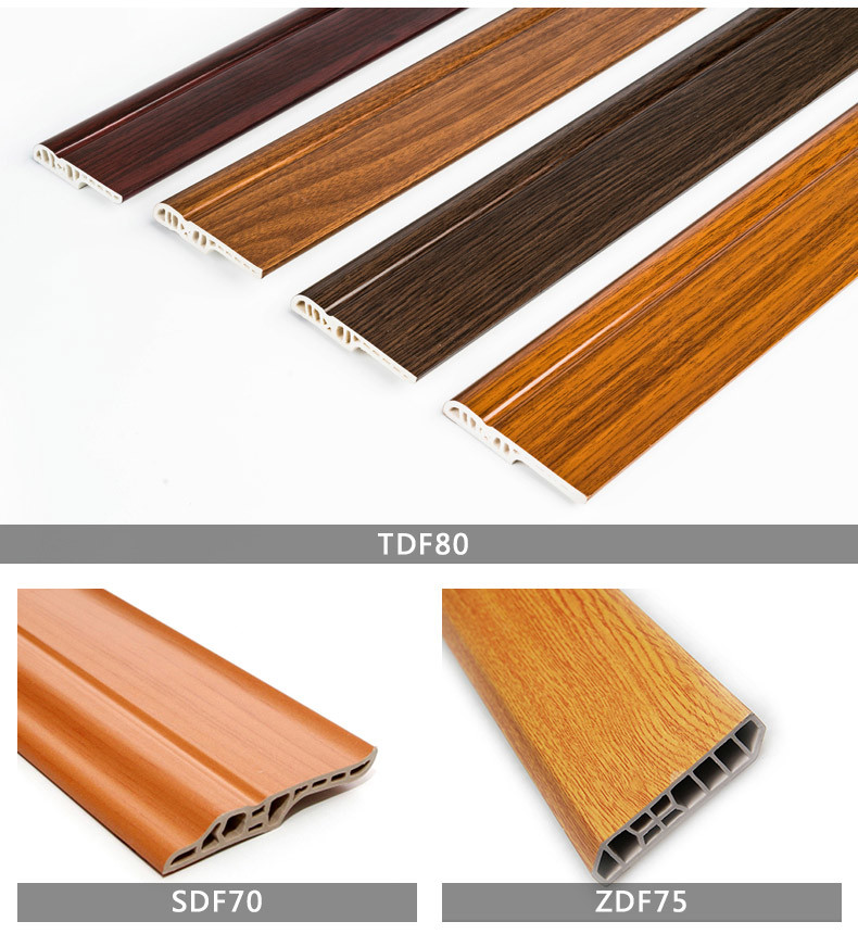 Eco-Friendly Flooring Accessories Decorative Flam Retartant PVC Skiritng Board