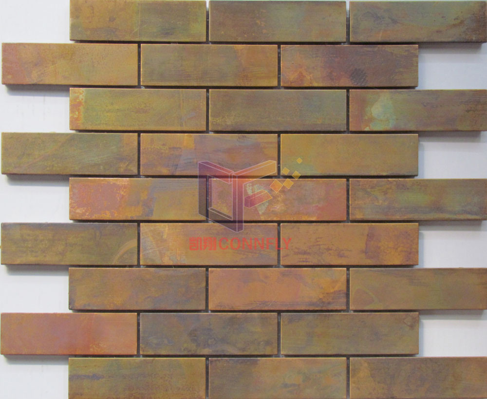 Strip Professional Copper Mosaic Tile (CFM942)