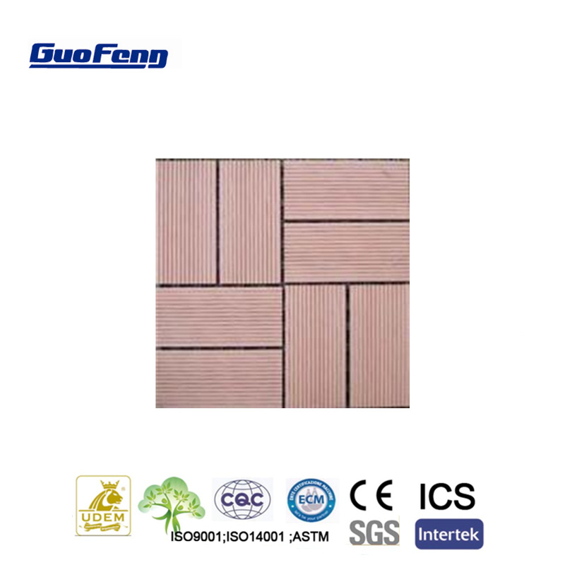 Wood Plastic Composite DIY Deck WPC DIY Tiles Hot Sell in Anhui Guofeng