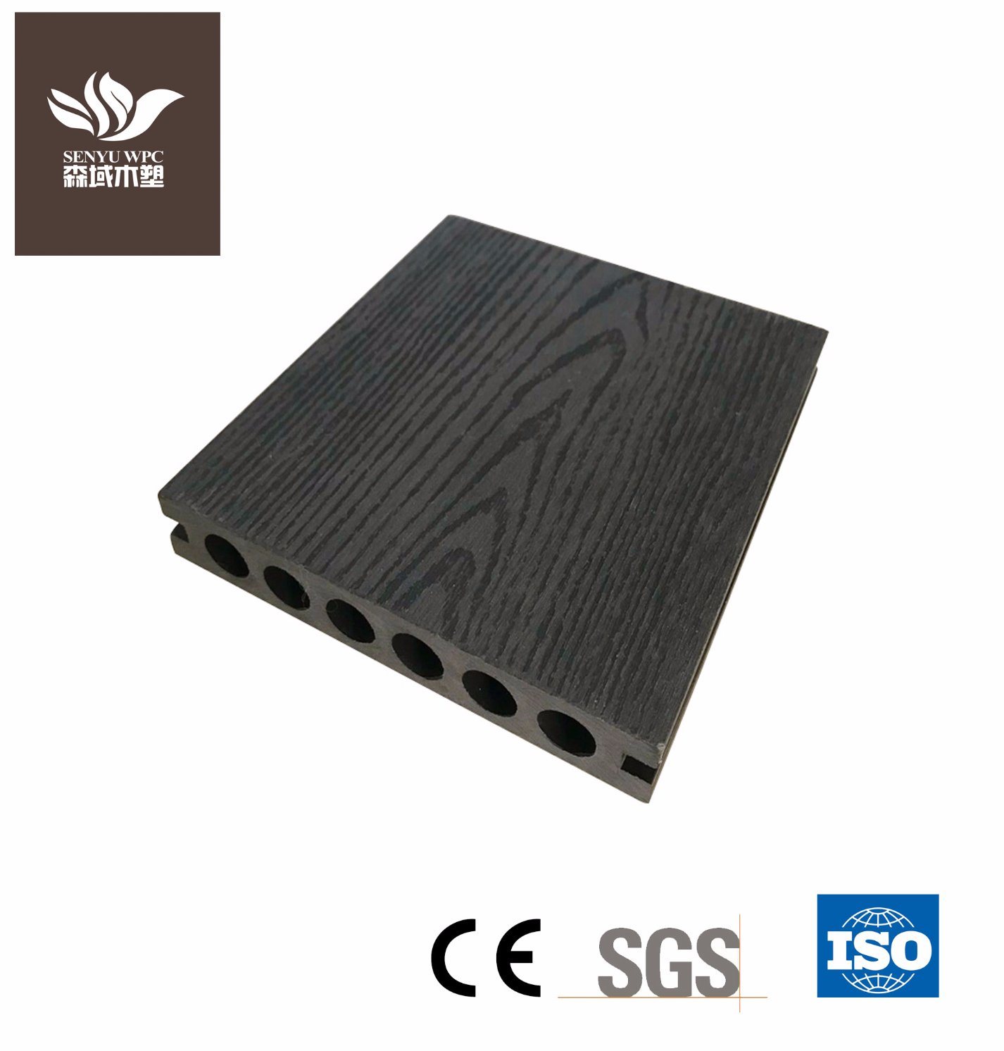 Outdoor Wood Plastic Composite WPC Decking for Flooring Board