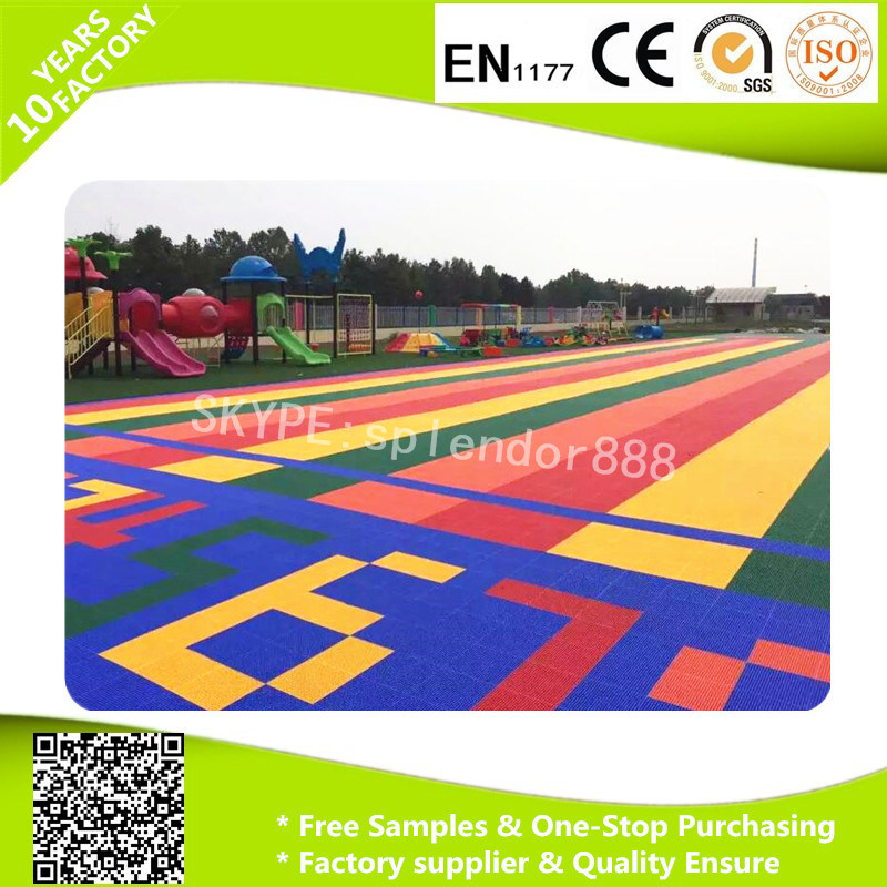 PP Suspended Interlocking Sports Floor Used for Outdoor Sports Court