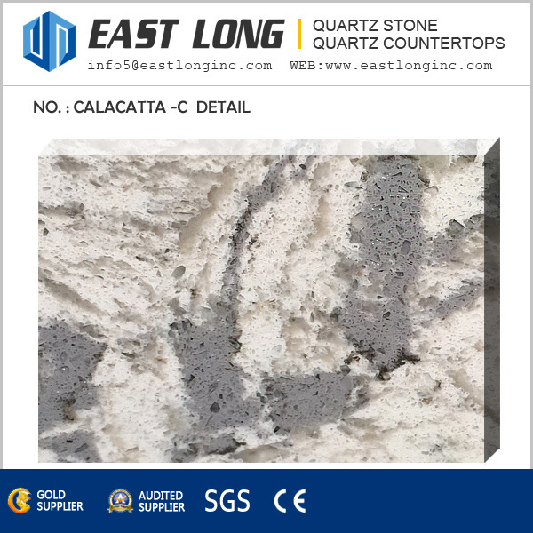 Carrara Quartz Stone for Kitchen Countertops /Bathroom Floor Tiles/Hotel Design