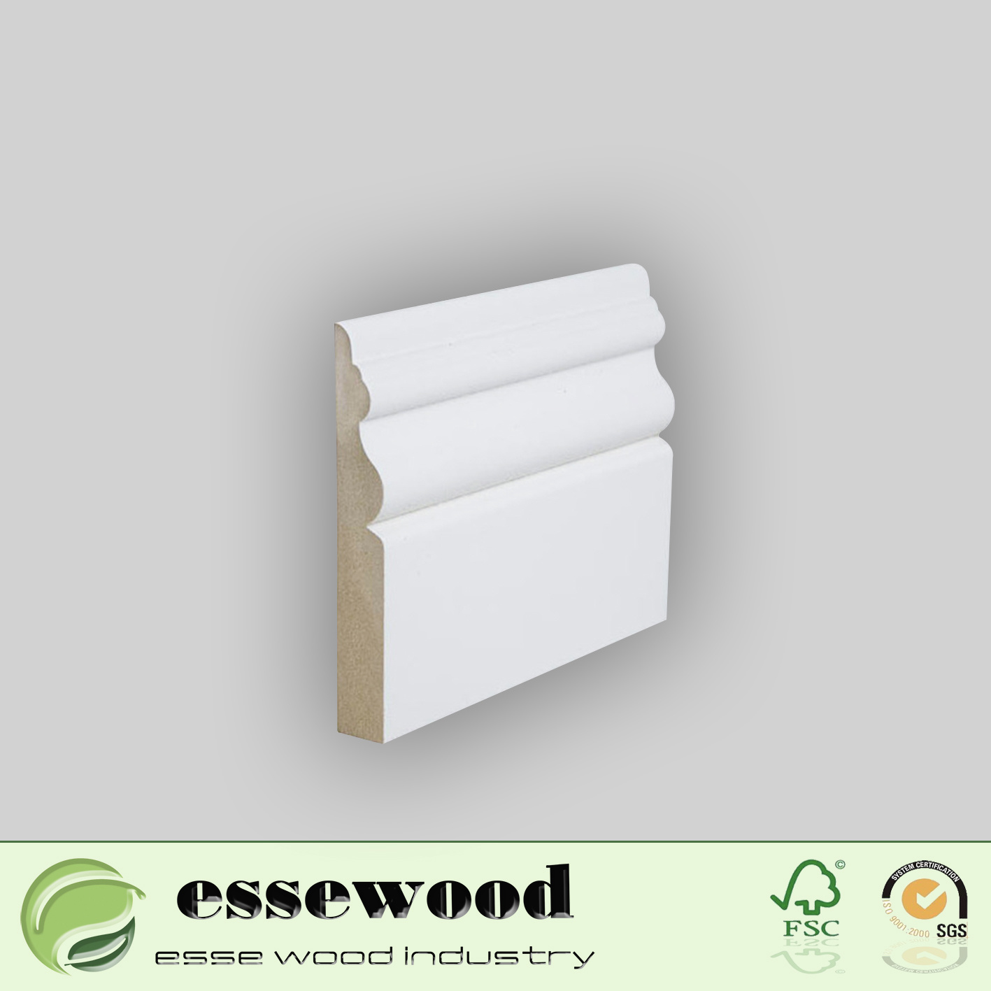 Primed Decortaion Building Material Moulding MDF Moulding MDF Cornice for House Interior Decor