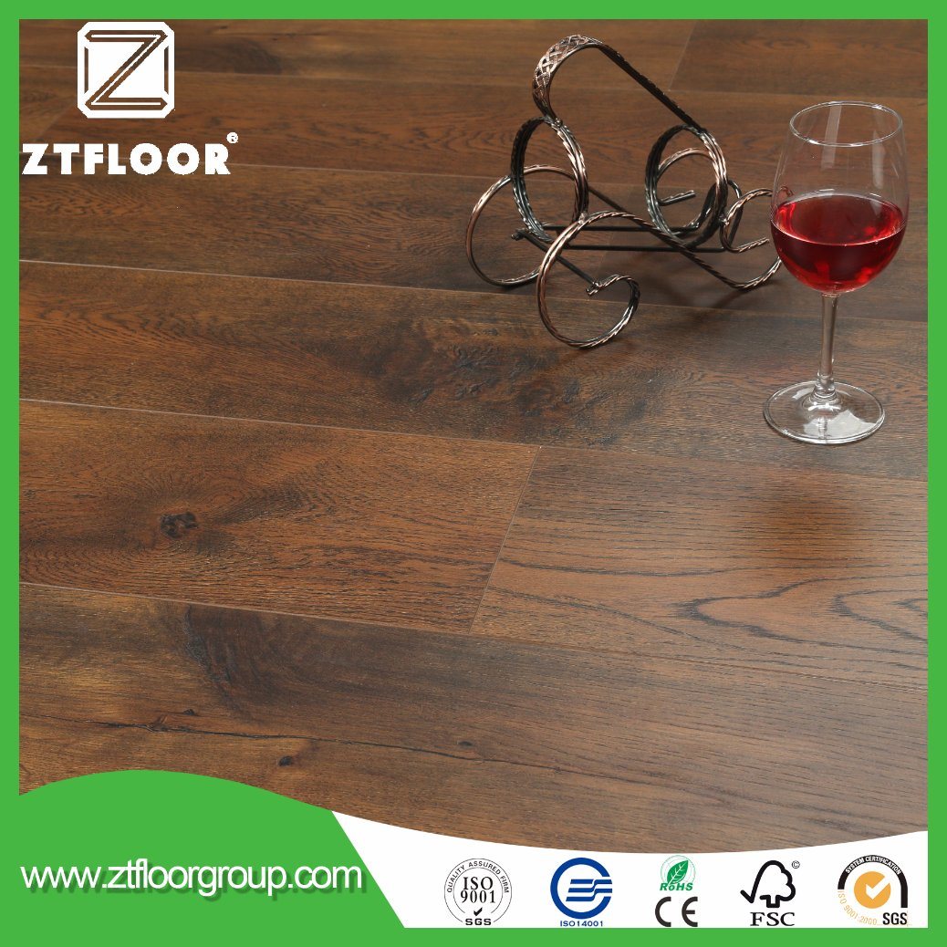 V-Groove Decoration Material Waterproof Laminated Flooring Tile with Unilin Click
