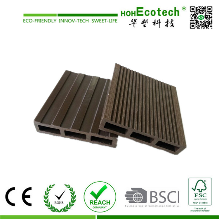 Factory Directly Exterior Decorative WPC Decking Board with Groove