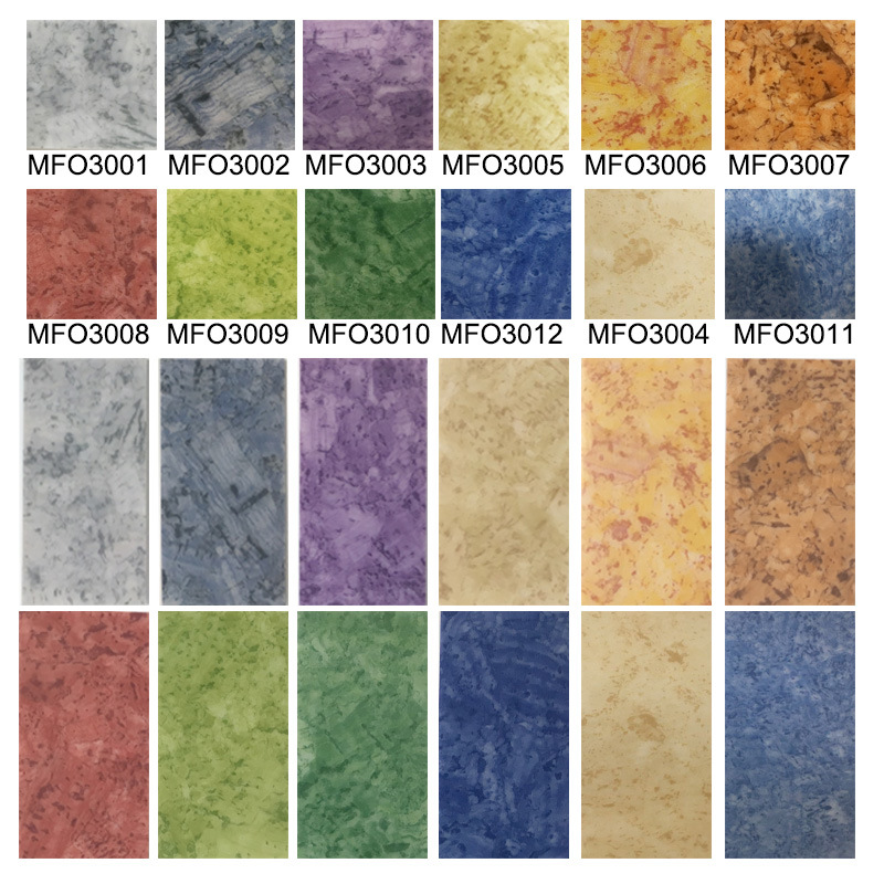 Recyclable Deep Creamy White Stone Pattern PVC Vinyl Flooring Kolor Mfo3005-2mm