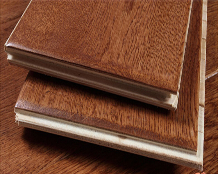 Three-Layer Oak Brushed Antique Engineered Hardwood Flooring