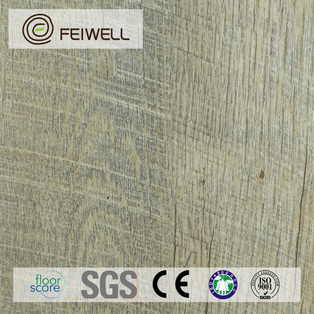 Wood Grain Anti-Bacterial Vinyl Floor White
