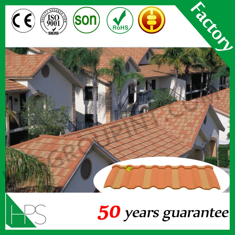 Villa Roof Stone Coated Steel Roof Tile New Design Milano Type Hot Sale in Nigeria