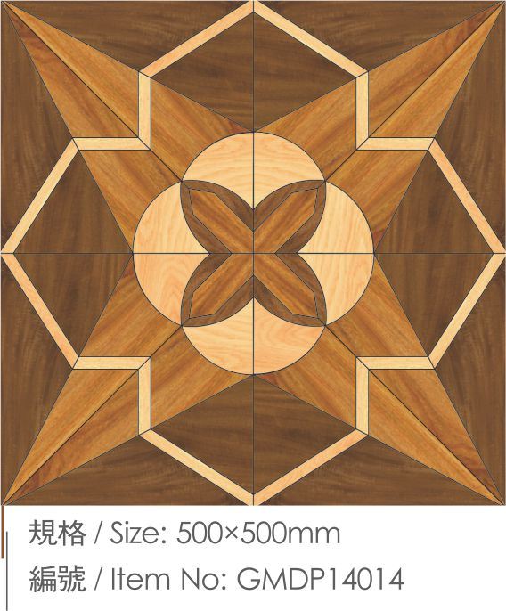 Parquet Laminated Engineered Wood Flooring with E1 Standard