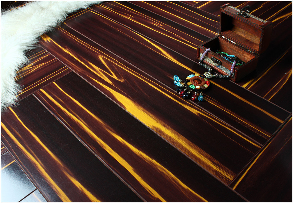 Household 12.3mm Mirror Cherry Water Resistant Laminate Floor