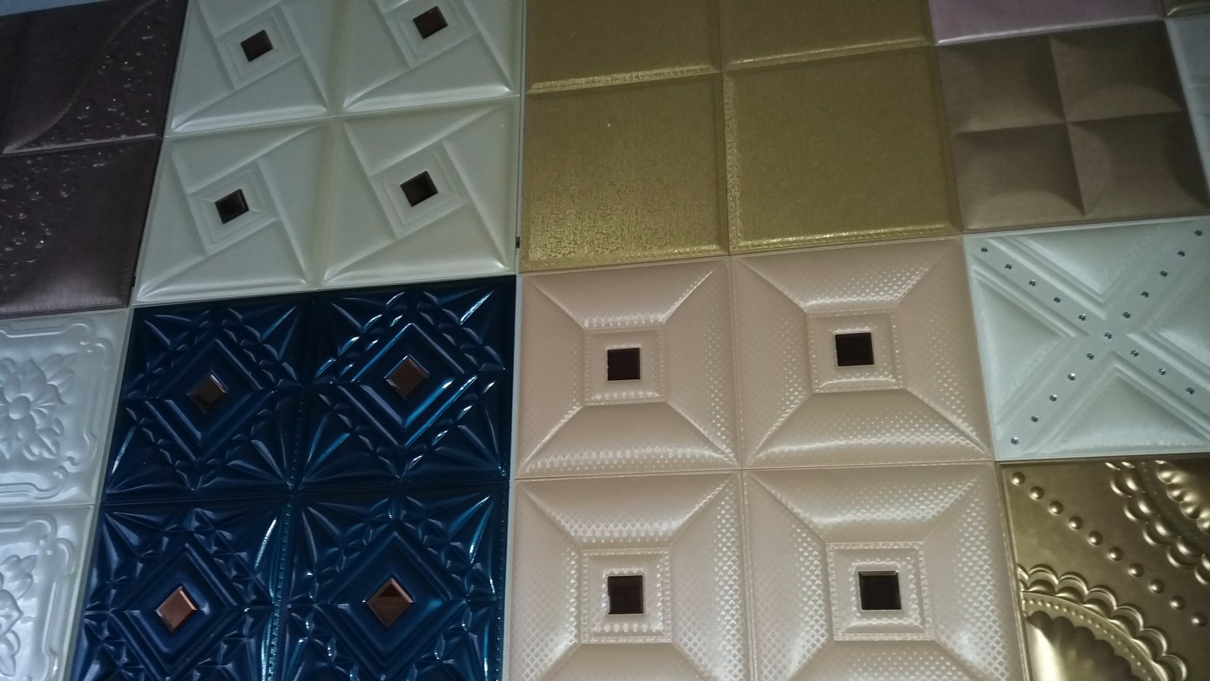 Decorative 3D PU Leather Wall Panel & Ceiling Tile