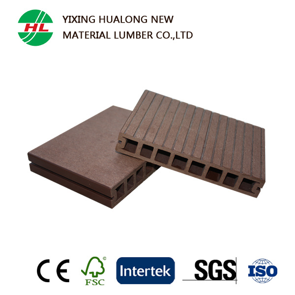 Waterproof Hollow WPC Outdoor Flooring with High Quality (HLM18)
