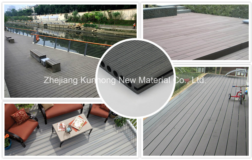 Outdoor Waterproof--Non-Capped WPC Flooring in Recycled Material