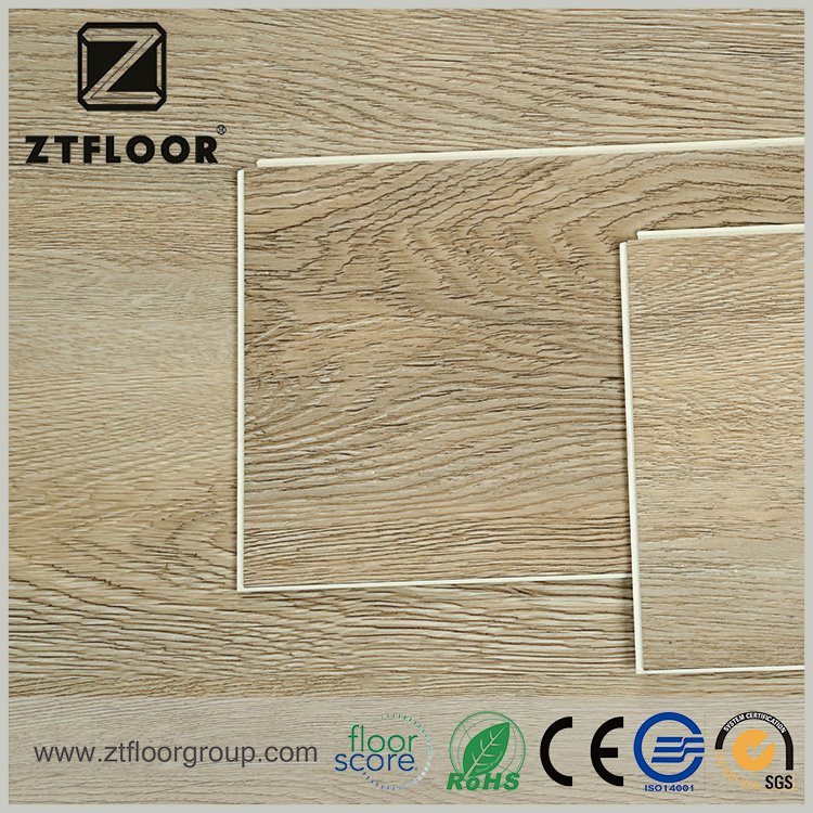 Whole Sale 7mm Thickness Resilient Plastic Wood Indoor Flooring