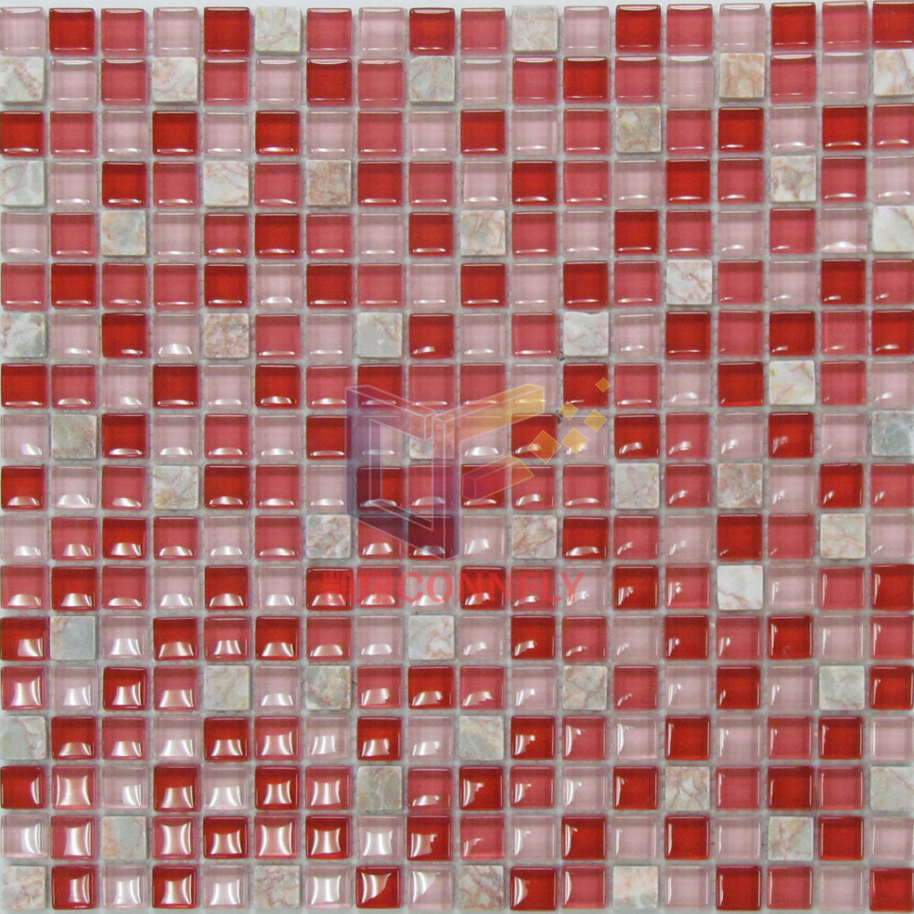 Fashionable Red Interior Decoration Mosaic Tiles (CS193)