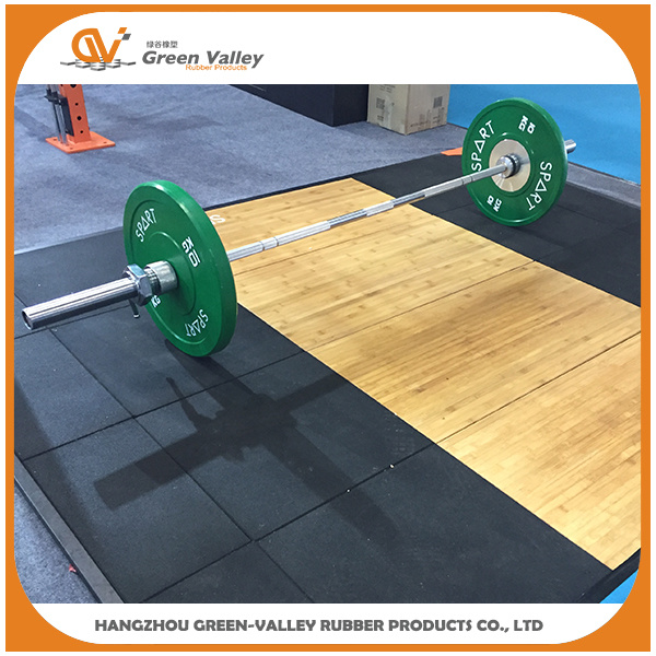 Anti-Shock Rubber Tiles Rubber Mats for Gym Barbell Weightlifting