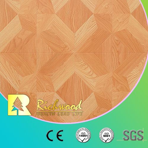 12.3mm E0 AC4 Embossed Walnut Oak Sound Absorbing Laminated Wooden Flooring