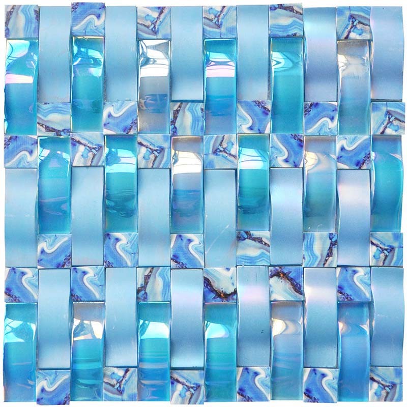 Wholesale Outside Decorative Crystal Glass Mosaic Tile