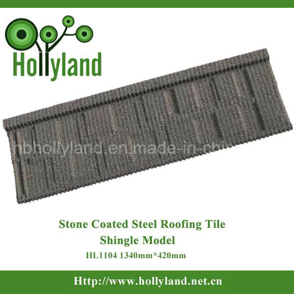 China Building Sheet Roof Tile with Stone Chips Coated (Shingle Tile)