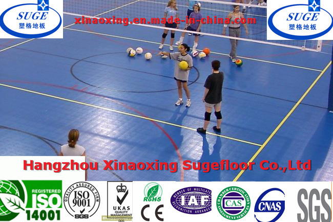 with Good Shock Performance Volleyball Court Flooring