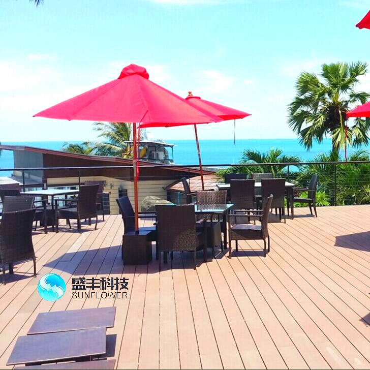 100% Recycled WPC Decking Wood Plastic Composite Flooring From China