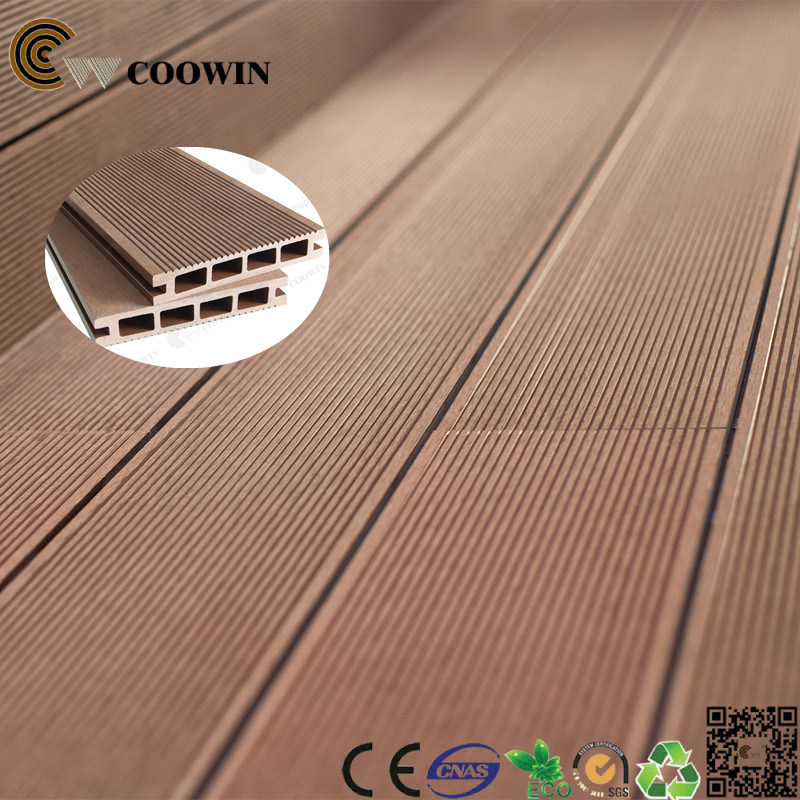 Decorative Decking Hollow Wood Composite Decking Flooring WPC (TS-01)